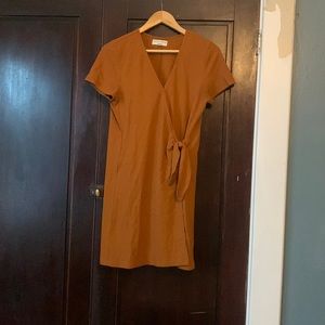 Madewell mini faux wrap dress